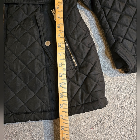 Tommy Hilfiger Quilted Lined Long Belted Coat w/Hood Streetwear Preppy - Picture 3 of 11